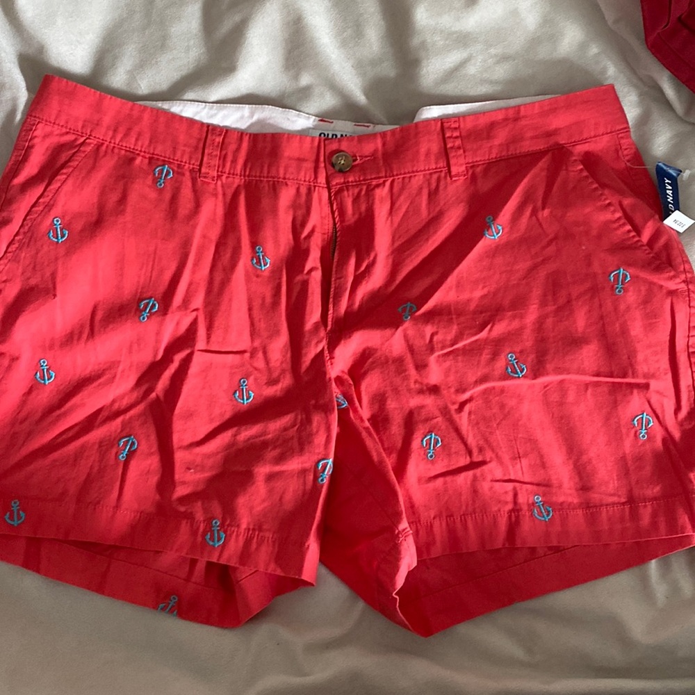 NWT Coral Old Navy Anchor shorts. Size 16